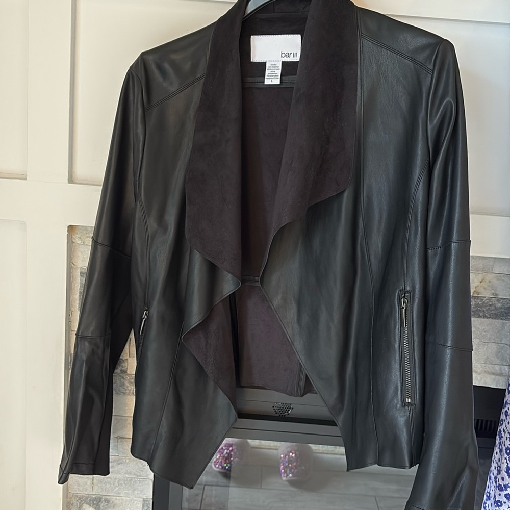 BARR III pleather jacket size L